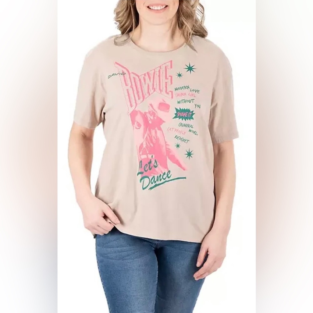 Bowie Lightweight X-Large Crewneck Short Sleeve Band Graphic Tee